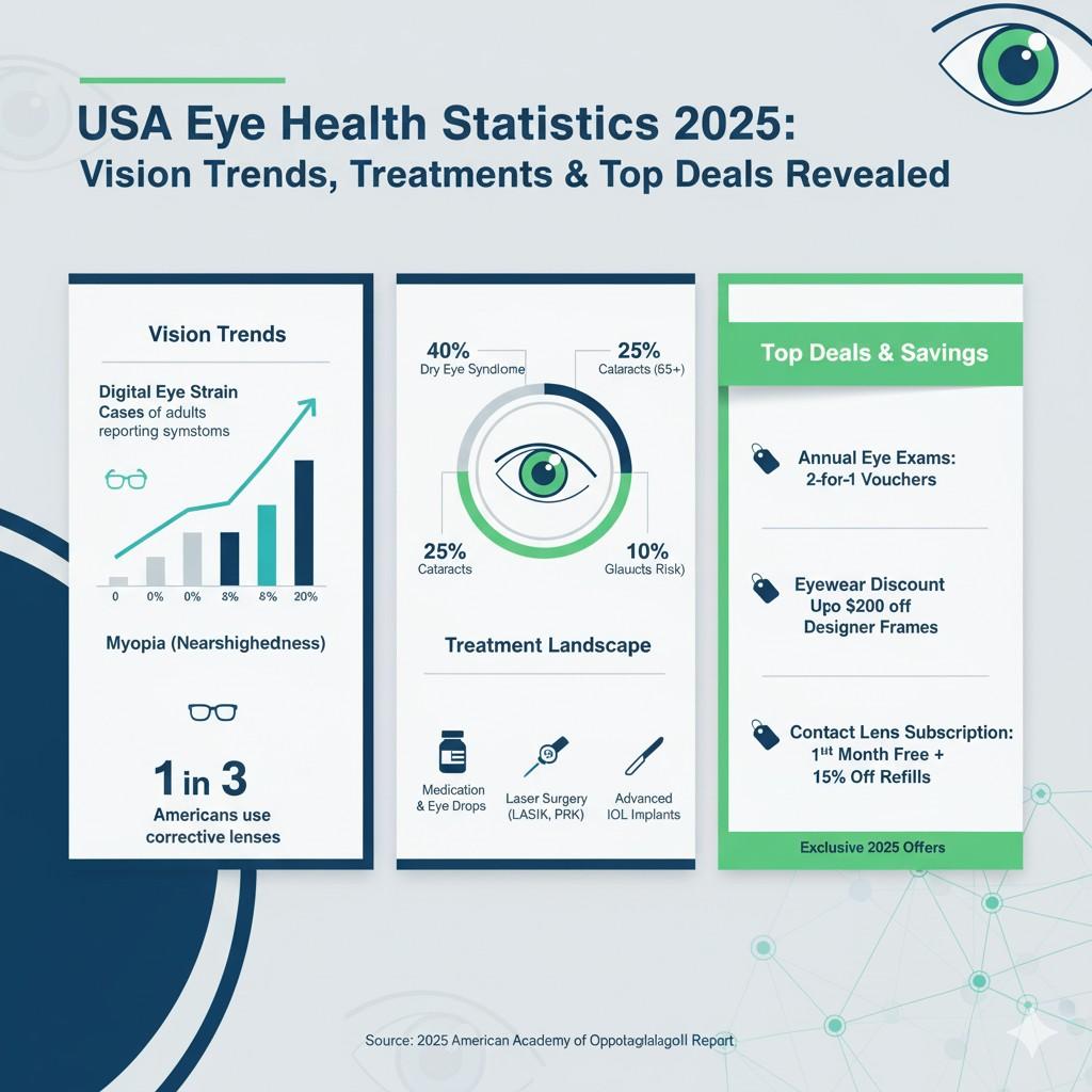 USA Eye Health Statistics 2025: Vision Trends, Treatments & Top Deals Revealed