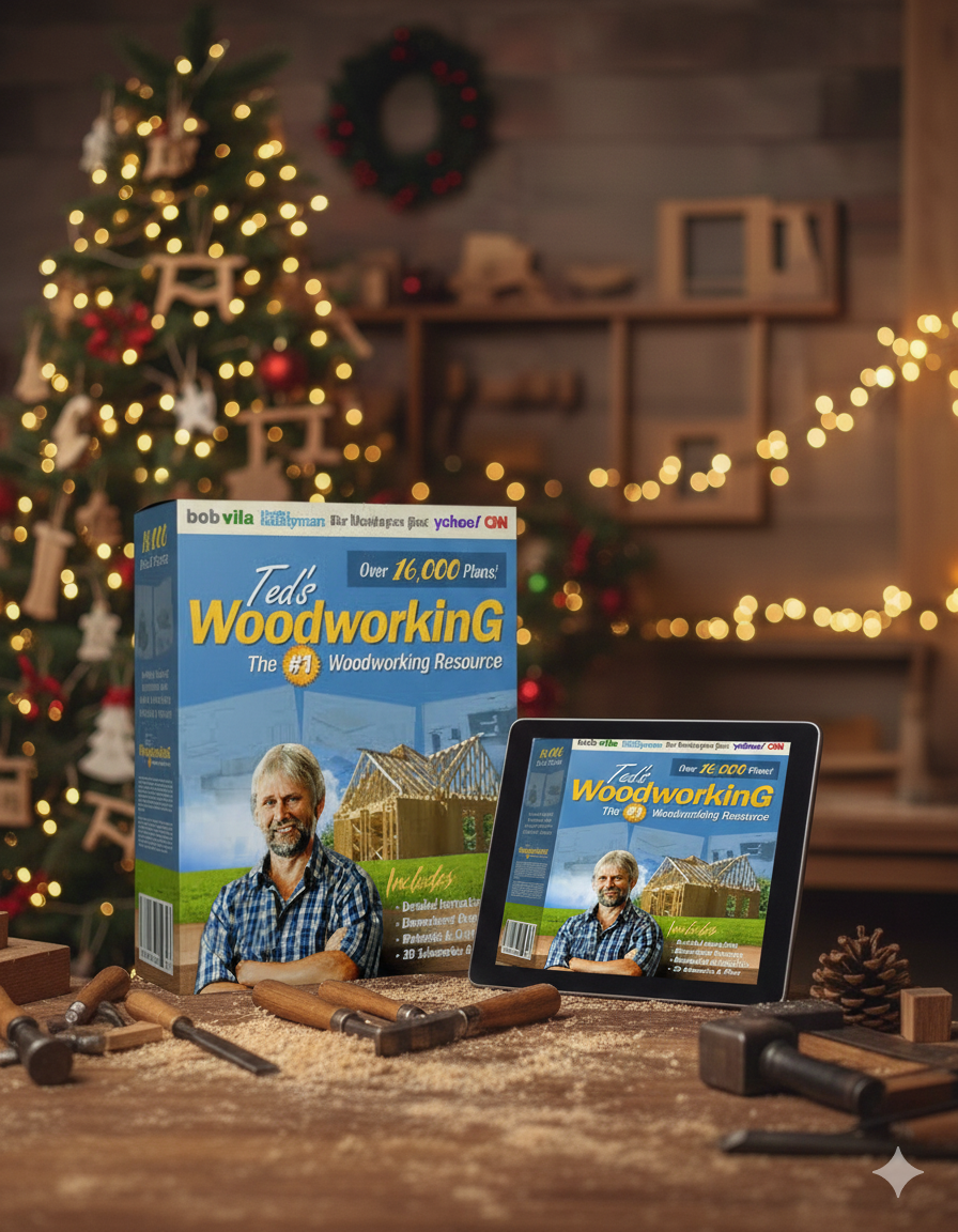 Teds Woodworking – Year-End Christmas Sale on 16,000+ DIY Plans