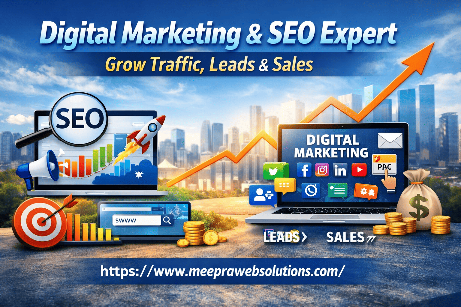 Digital Marketing & SEO Expert | Grow Traffic, Leads & Sales
