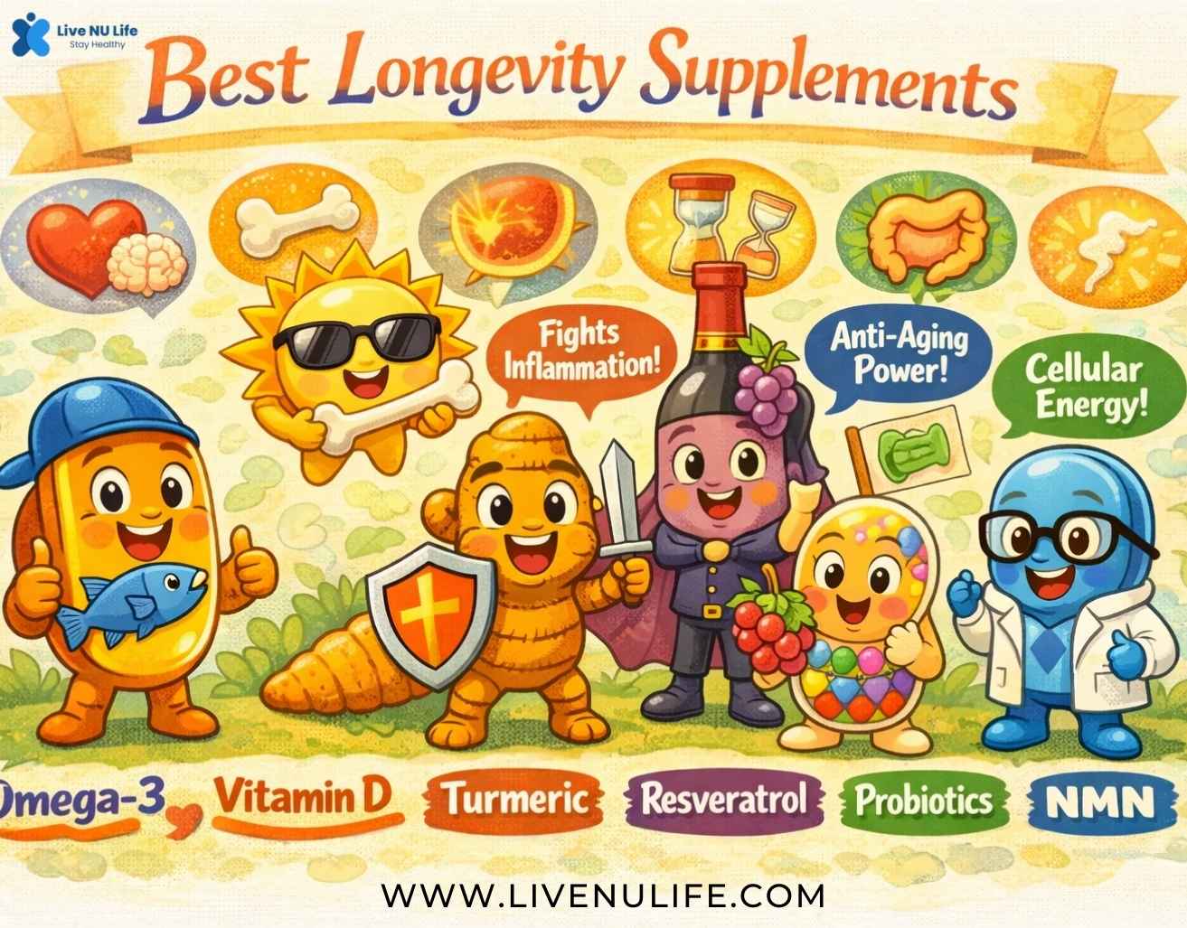 Best Longevity Supplements (2025) for Healthspan