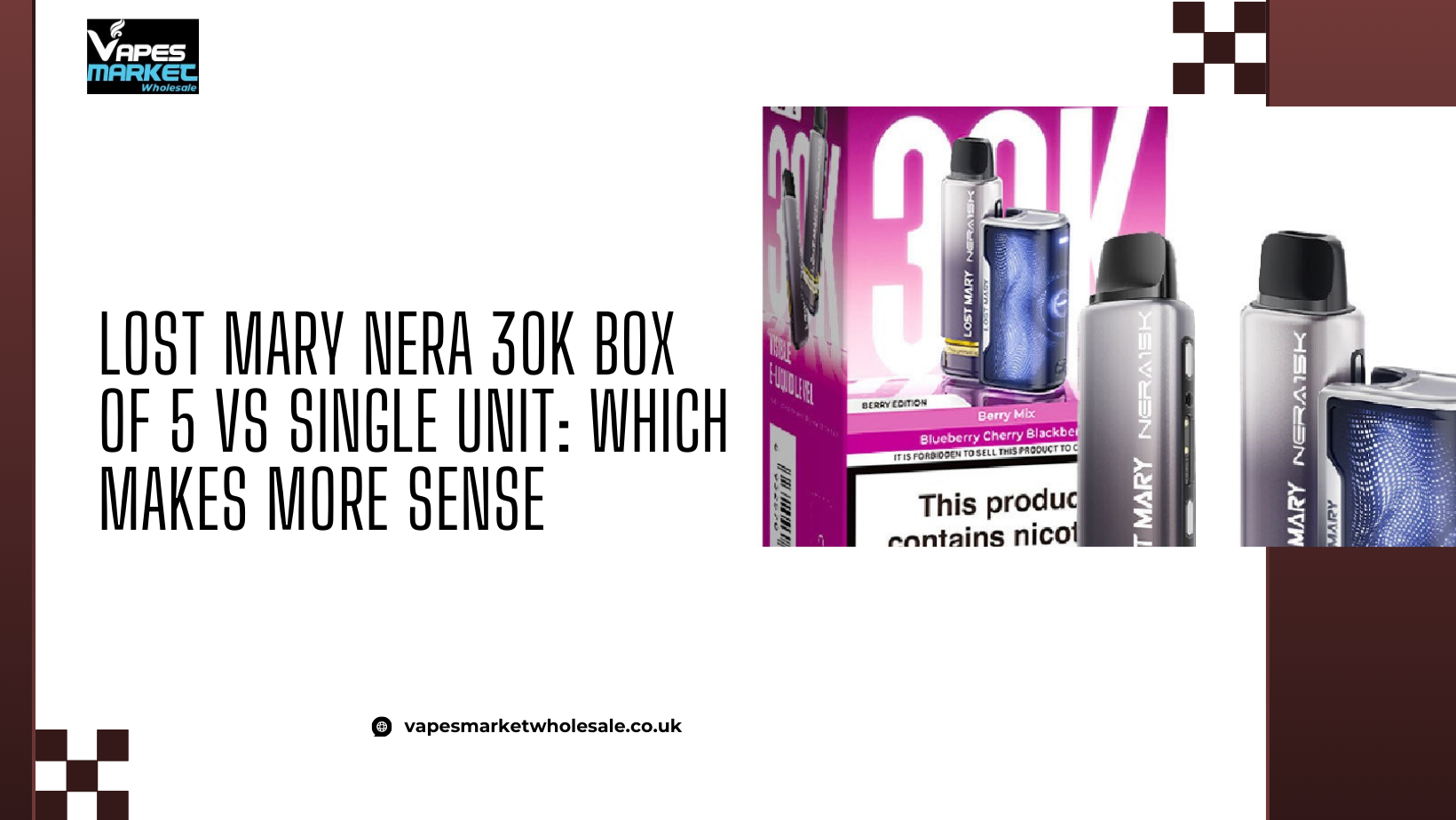 Lost Mary Nera 30K Box of 5 vs Single Unit: Which Makes More Sense