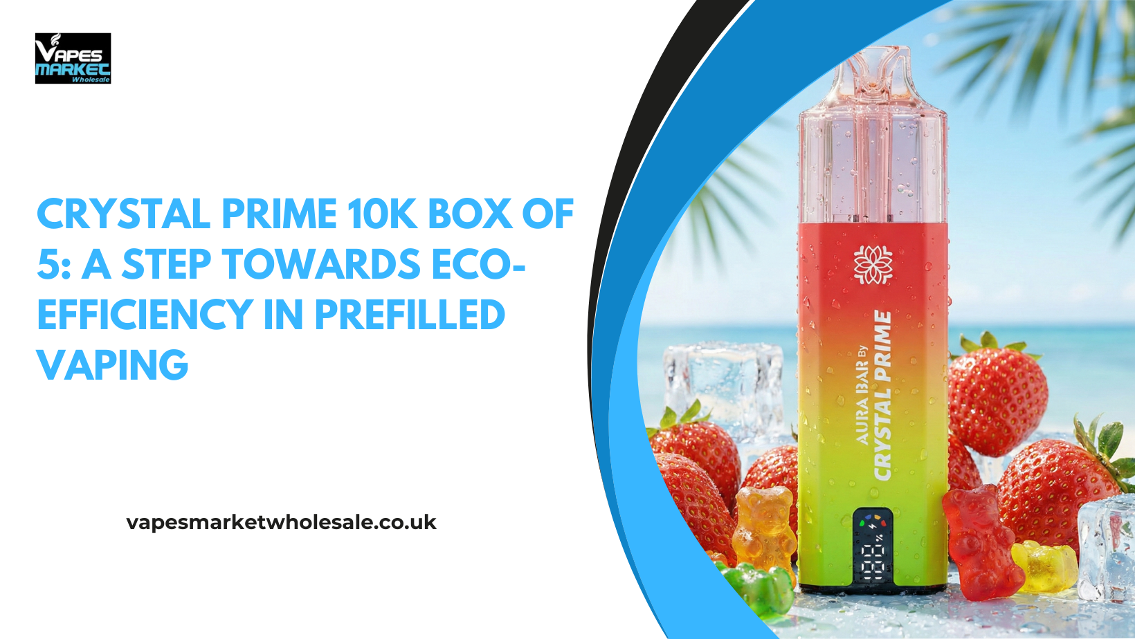 Crystal Prime 10K Box of 5: A Step Towards Eco-Efficiency in Prefilled Vaping