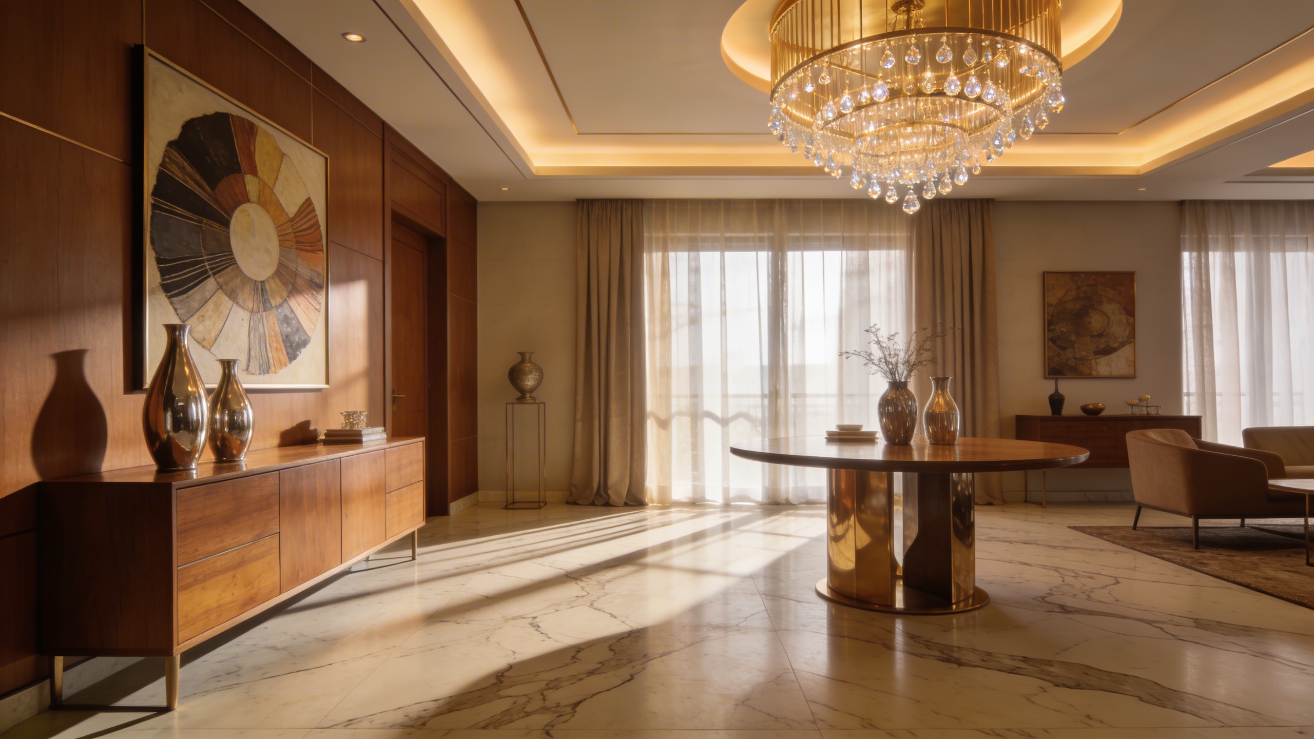 What role do interior designers play in creating an elegant home?