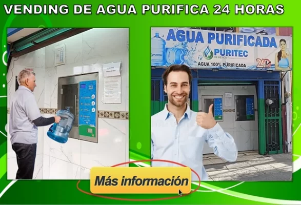 Poner una purificadora autoservicio y qué tan rentable es un vending de agua purificada