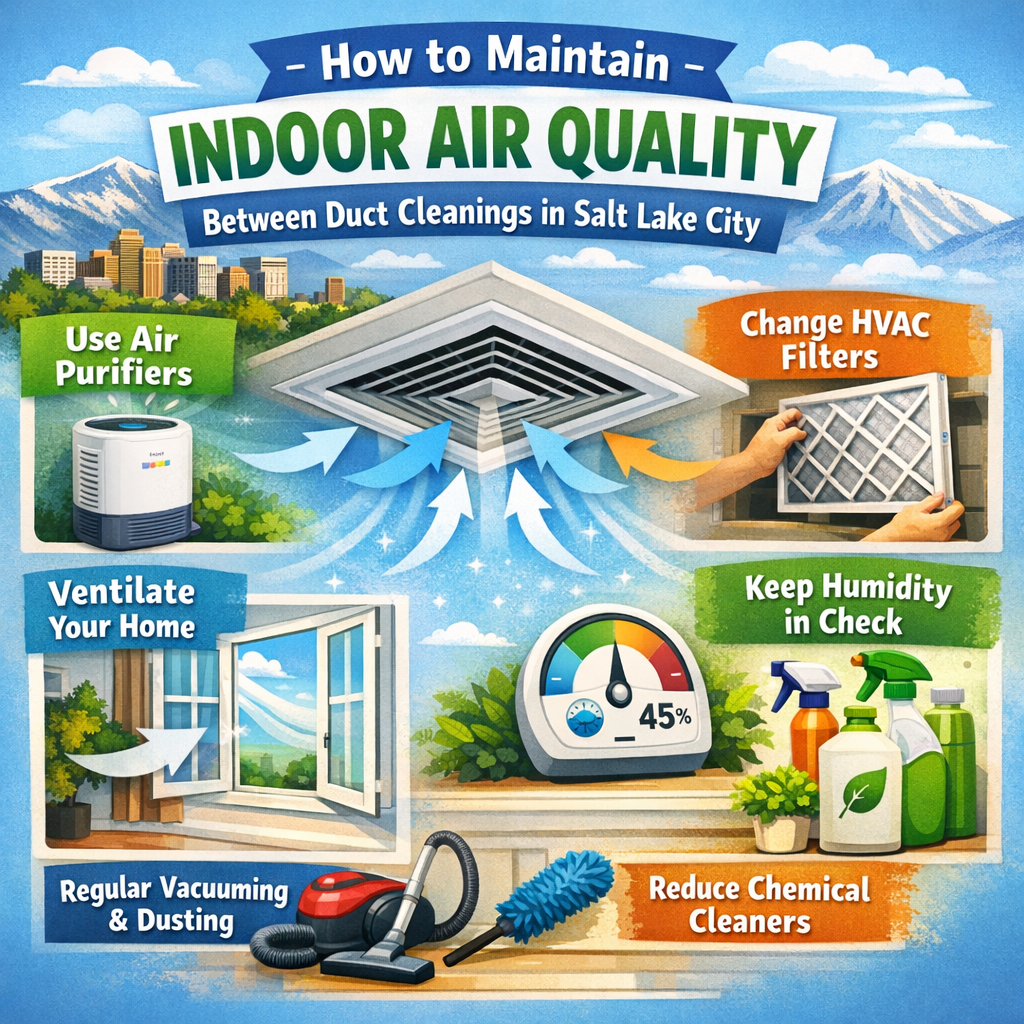 How to Maintain Indoor Air Quality Between Duct Cleanings in Salt Lake City