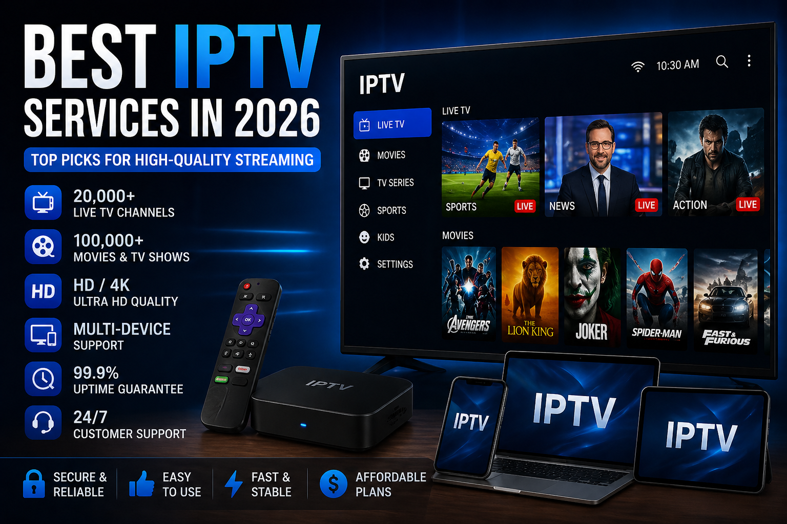 Best IPTV Services 2026 – Performance & Streaming Guide