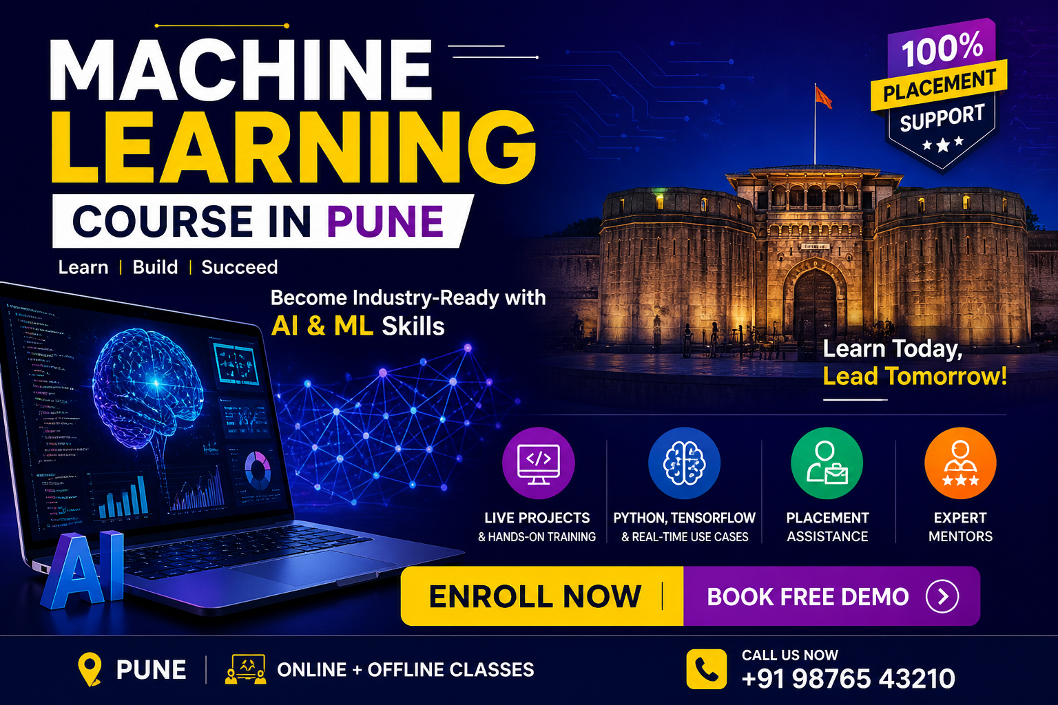 Genuine Internship Opportunities and Career-Oriented Support in SevenMentor Machine Learning Course