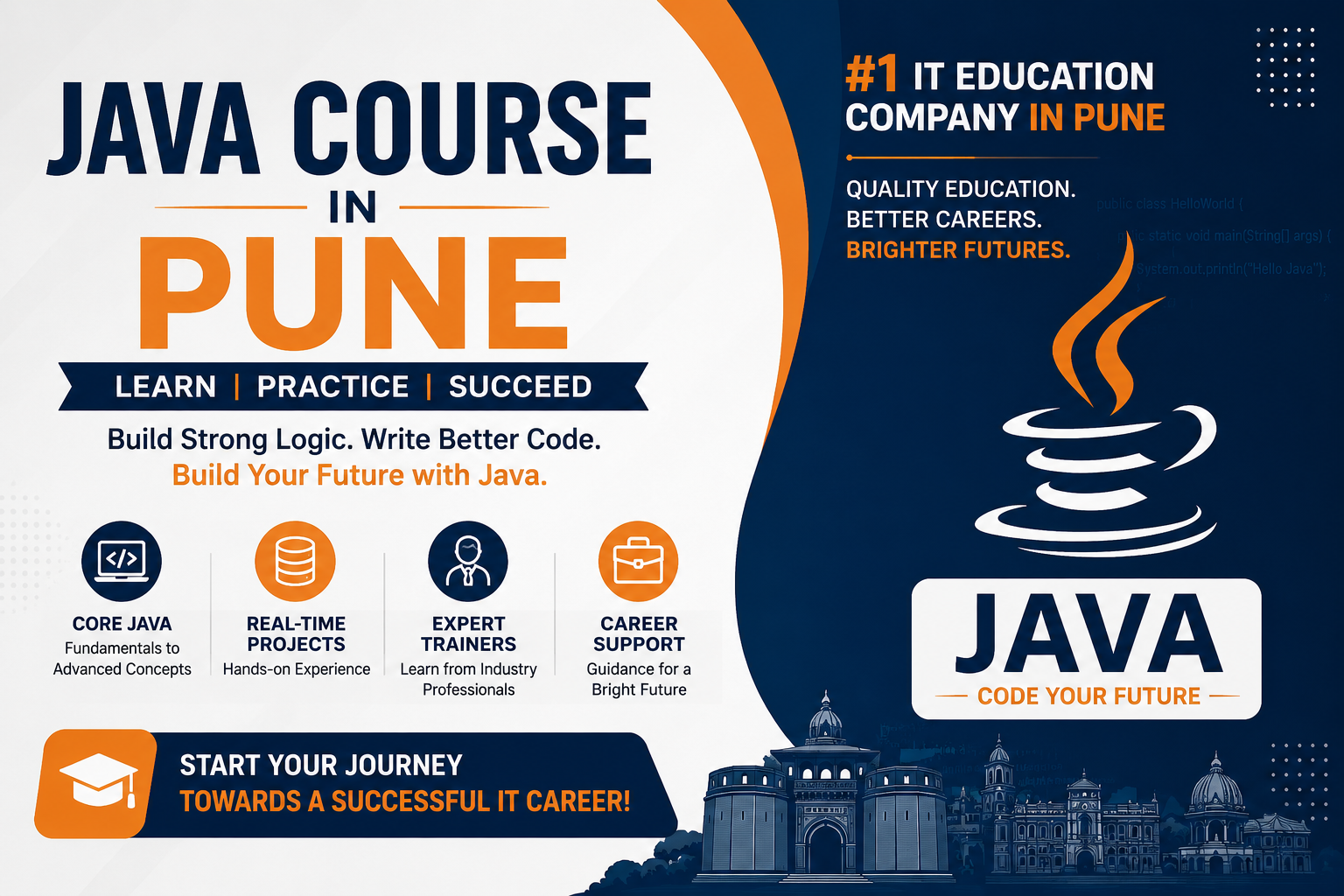 Genuine Internship Opportunities and Career-Oriented Support in IT Education Java Course