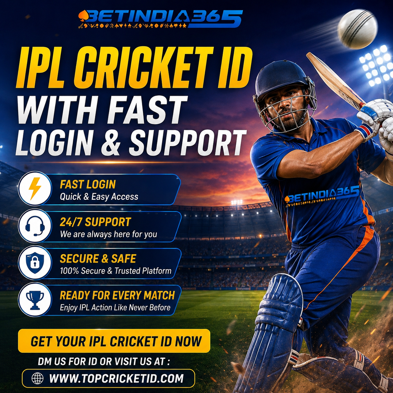 Want an Instant IPL ID Online? Why Players Prefer TopCricketID?