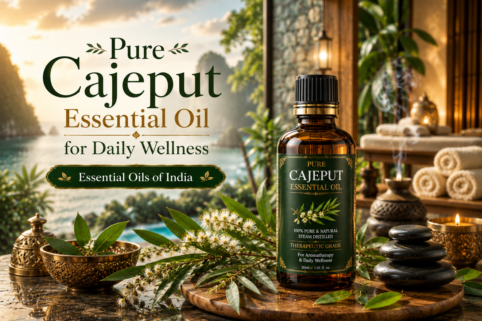 Pure Cajeput Essential Oil for Daily Wellness