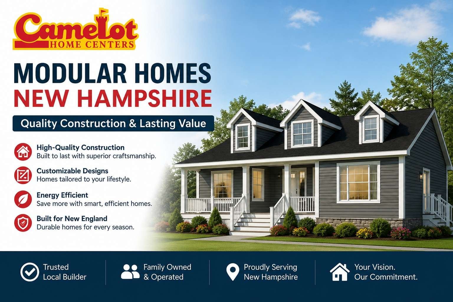 Modular Homes New Hampshire with Modern Architecture & Quality Finish