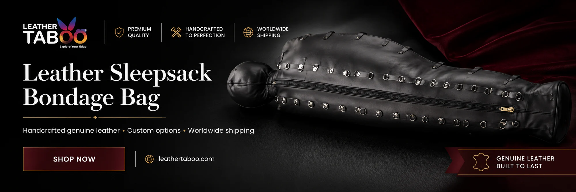 Leather Bondage Outfits by Leather Taboo: Premium Craftsmanship for Bold Leather Fashion