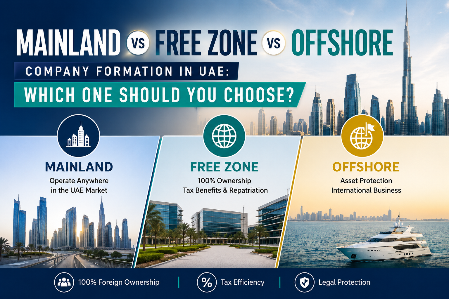 Dubai Offshore Company vs Free Zone Company: Which Is Right for You?