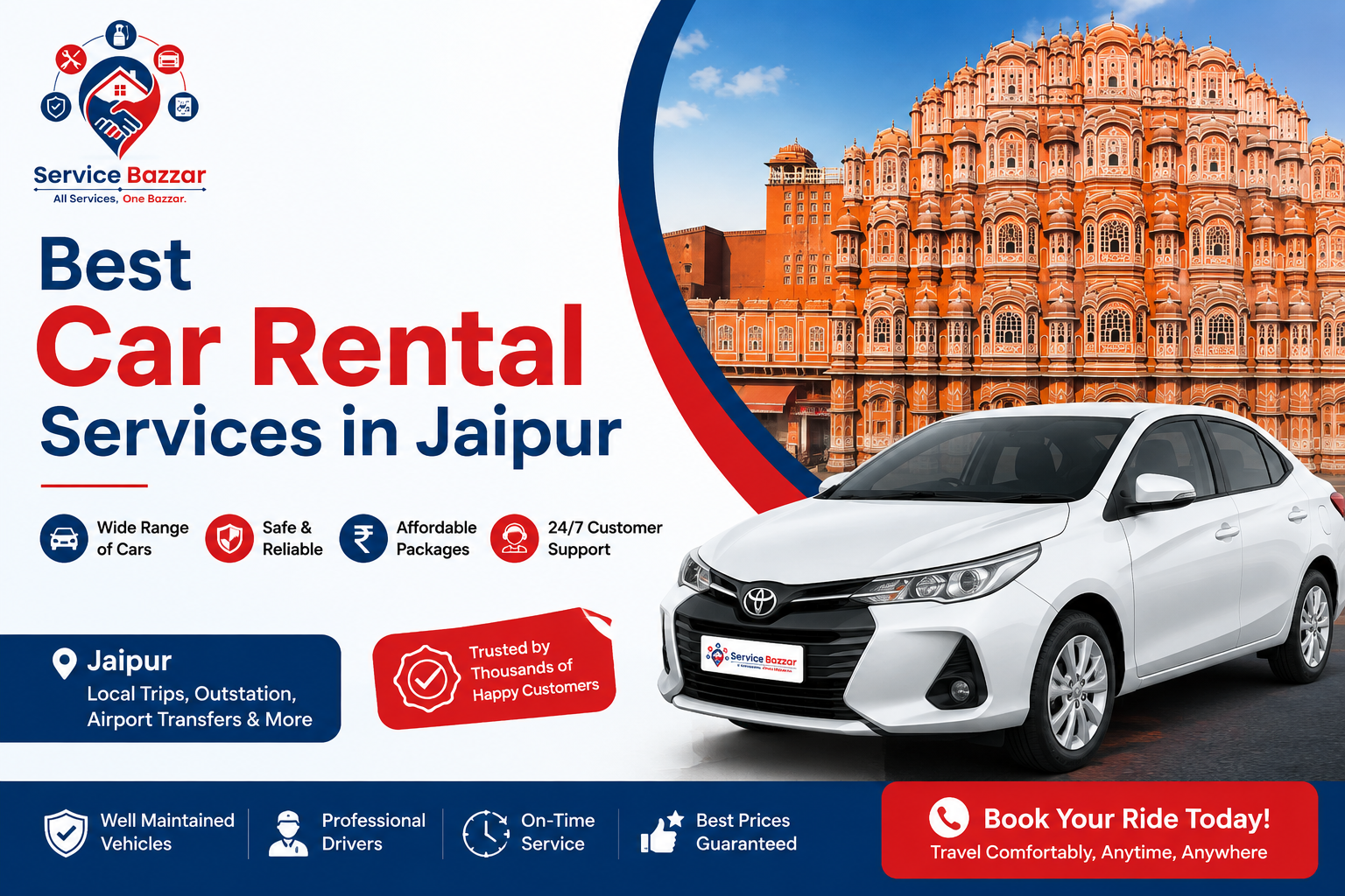 Best Car Rental Services in Jaipur 
