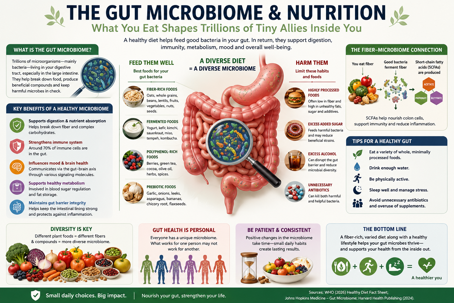 The Gut Microbiome and Nutrition: What Your Diet Is Really Doing Inside the Digestive System