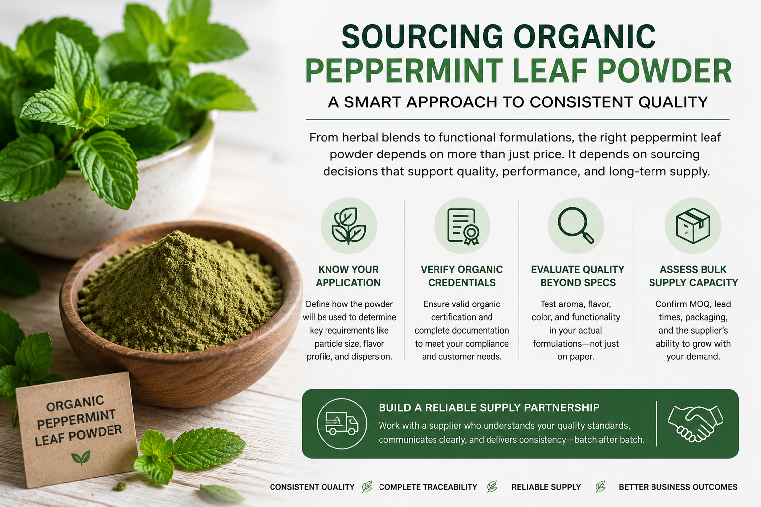 Evaluating the True Cost of Organic Peppermint Leaf Powder in Commercial Formulations