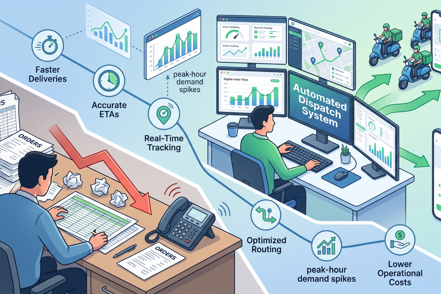 Why Food Delivery Businesses Are Switching to Automated Dispatch Systems