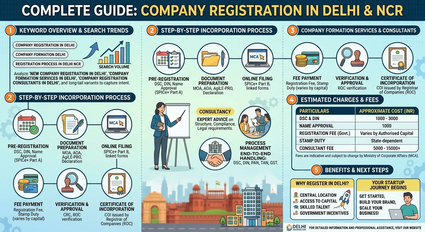 Company Registration in Delhi NCR: What Entrepreneurs Should Know