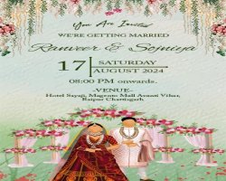 Celebrate Love with a Digital Wedding Invitation Card