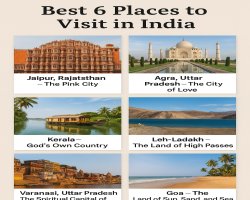 Best 6 Places to Visit in India: A Journey Through Diversity and Culture