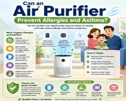 How can an air purifier prevent allergies and asthma?