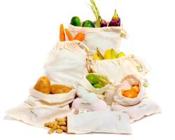 Cotton Muslin Bags for Grocery Shopping, Storage & Sustainable Living | All Cotton and Linen