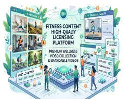 Fitness Content Licensing Platform: Premium Wellness Video Collection & Brandable Videos